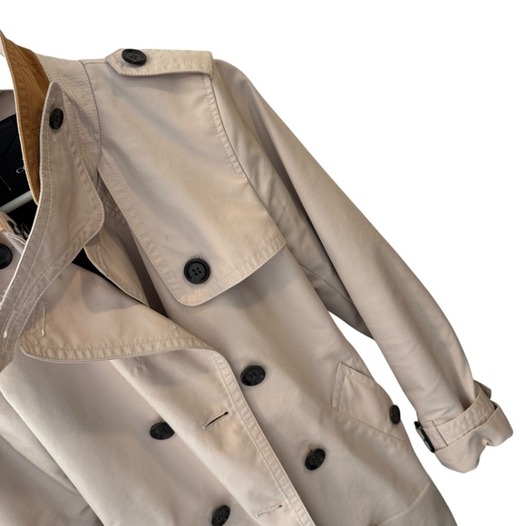 Coach Double-Breasted Tan Trench Coat - Picture 14 of 16
